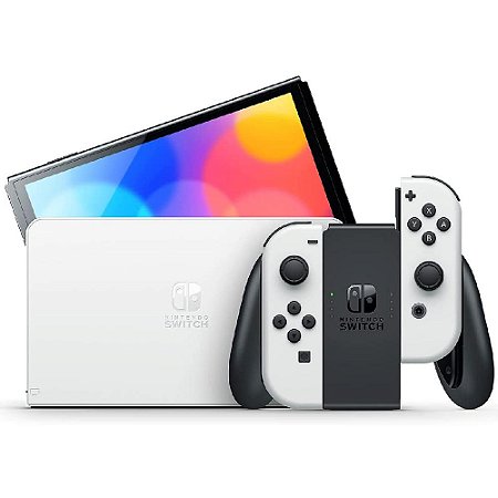Console Nintendo Switch OLED Destravado 256gb (Seminovo) - Branco