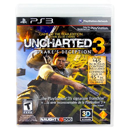 Jogo Uncharted 3 Drake's Deception Game of The Year Edition (Seminovo) - PS3