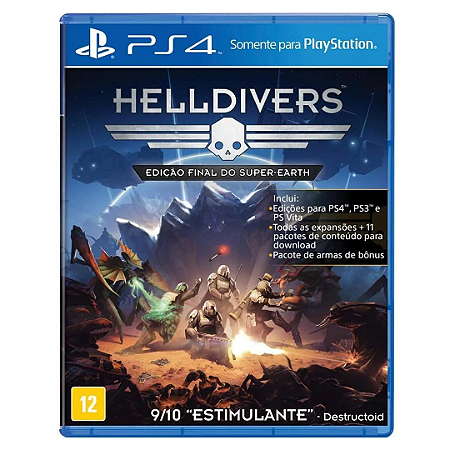 Jogo Helldivers Edição Final do Super-Earth (Seminovo) - PS4