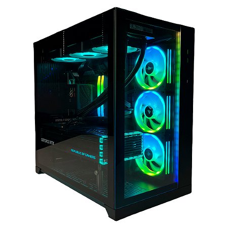 PC Gamer, Ryzen 9, 64GB Memoria RAM, SSD NV2 2TB, Placa Mãe ROG Strix X670E-F Gaming, Placa de Vídeo RTX 4090 OC
