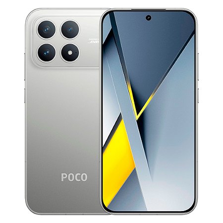 Smartphone Poco F8 Pro 5G 256GB/12GB RAM, AMOLED 120Hz, Câmera 50Mp, Versão Global, Prata - Xiaomi