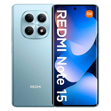 Smartphone Redmi Note 15 256gb/8gb de RAM, Câmera de 108Mp, Tela AMOLED 120Hz, Versão Global, Azul - Xiaomi