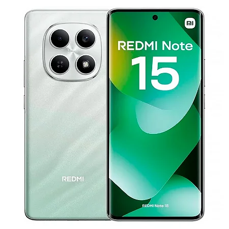 Smartphone Redmi Note 15 256gb/8gb de RAM, Câmera de 108Mp, Tela AMOLED 120Hz, Versão Global, Verde - Xiaomi