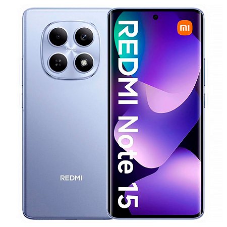 Smartphone Redmi Note 15 128gb/6gb de RAM, Câmera de 108Mp, Tela AMOLED 120Hz, Versão Global, Roxo - Xiaomi
