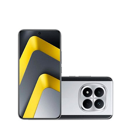 Smartphone Poco M8 Pro 5G 256GB/8GB RAM, Tela AMOLED 120Hz, Câmera 50Mp, Versão Global, Prata - Xiaomi
