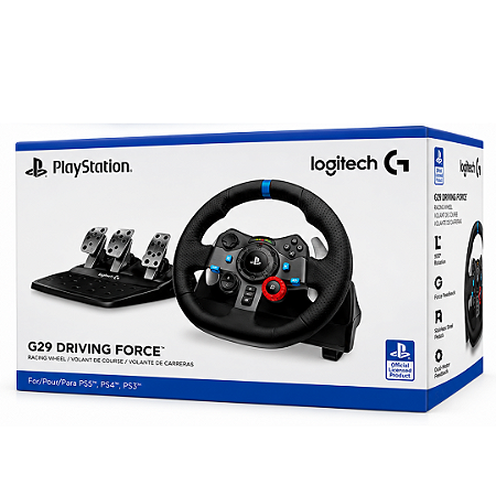 Volante G29 Com Pedal Para PS3, PS4, PS5 e PC - Logitech