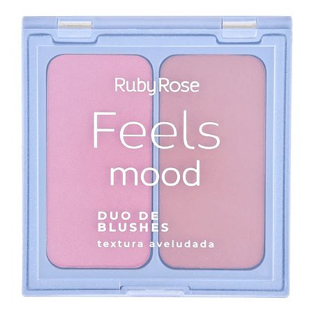 DUO BLUSH FEELS MOOD COR 3 ROSY FLUSH + GINGER BREAD - RUBY ROSE