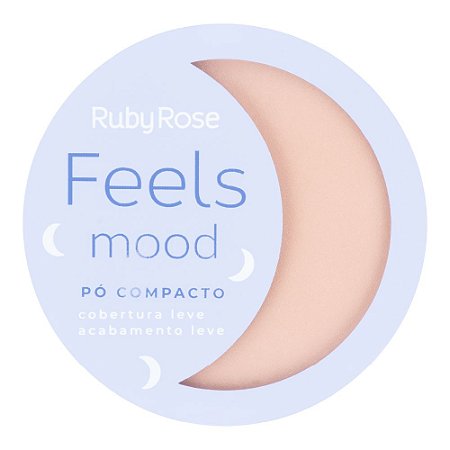 PO COMPACTO FEELS MOOD - PELES CLARAS PC20 - RUBY ROSE