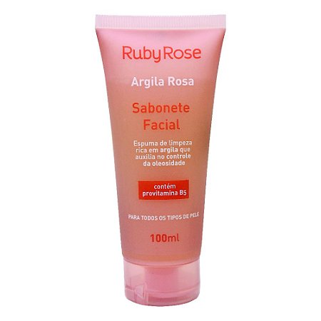 SABONETE FACIAL ARGILA ROSA - RUBY ROSE