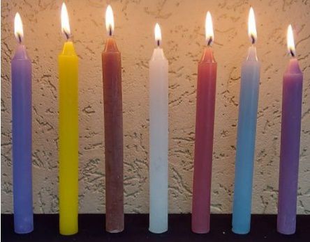 Vela Palito 15 CM  Branca ou colorida, caixa com 100 velas  - granel