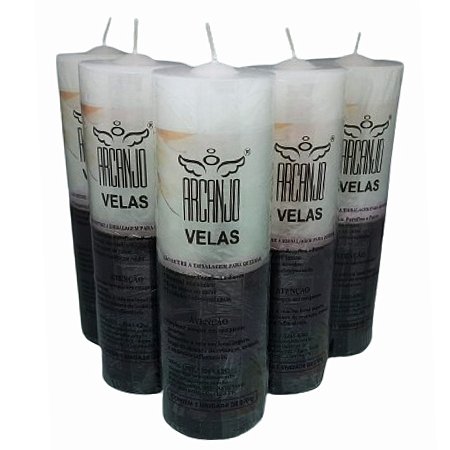 Caixa com 5 Velas de 7 dias bicolor 270g