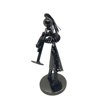 MINIATURA MULHER SAXOFONISTA - SAX SOPRANO