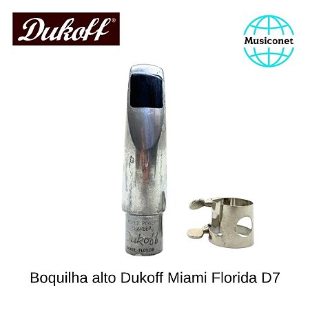 BOQUILHA SAX ALTO DUKOFF MIAMI FLORIDA D7 SEMINOVA