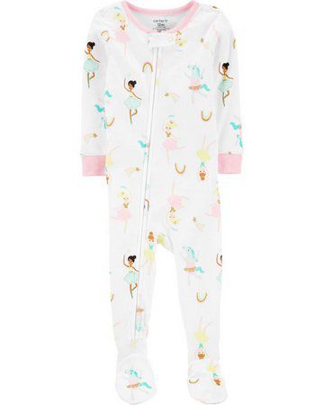 Pijama Infantil Manga Longa Brilha no Escuro Menina Bailarina Rosa Brandili