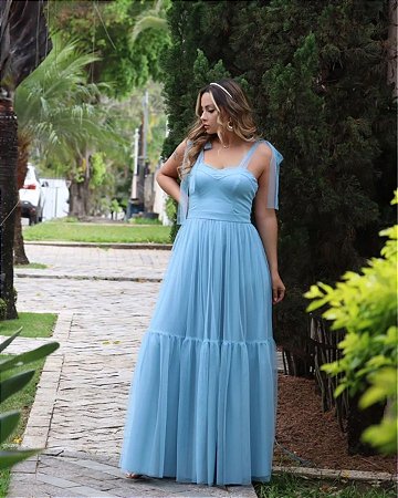 Vestido Azul Serenity Longo Madrinhas de Casamento Formatura - Vestidos de  Festas | Marisa Modas | Madrinhas | Formatura | Debutantes