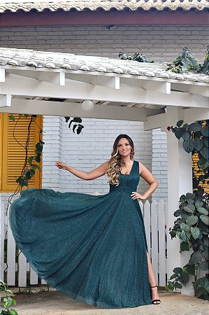 Vestido De Festa Verde Musgo Madrinha Casamento Formatura - Vestidos de  Festas | Marisa Modas | Madrinhas | Formatura | Debutantes