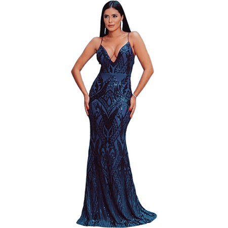 Vestido Azul Marinho para Formatura
