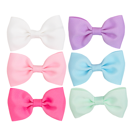 Kit 6 Laços com Presilha - Buba