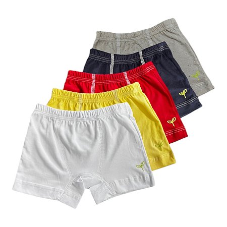 Cueca Box 100% Algodão - P (1-3 anos)