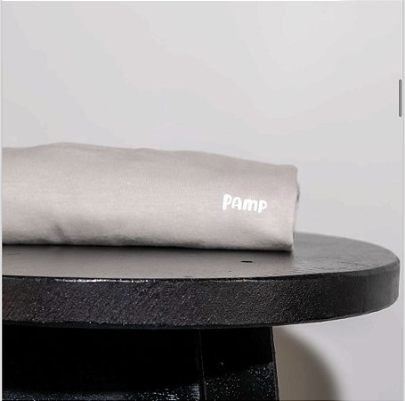 T-shirt Manga Curta 100% Algodão -  Bege Gelo