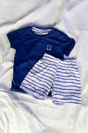 Pijama Camiseta Manga Curta + Short - Pandinha