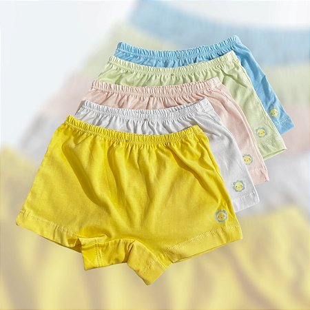 Calcinha Shortinho 100% Algodão - M (3-6 anos)