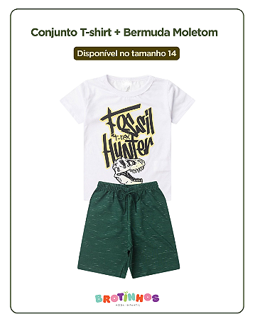 Conjunto T-Shirt + Bermuda Moletom