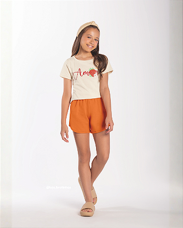 Conjunto Comfy: T-Shirt + Short Moletom