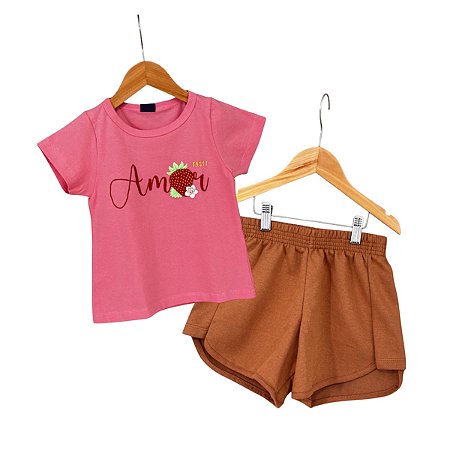 Conjunto Comfy: T-Shirt + Short Moletom