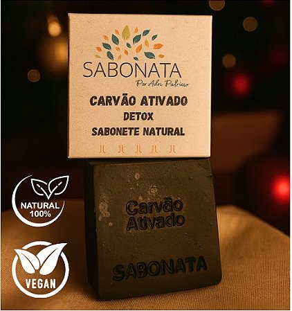Sabonete Natural Detox de Carvão Ativado
