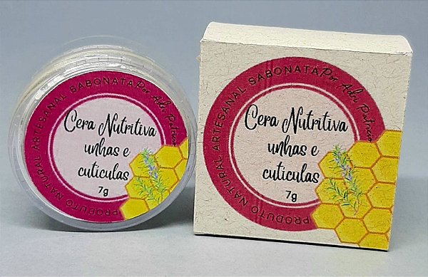 Cera nutritiva 100% Natural unhas e cutículas