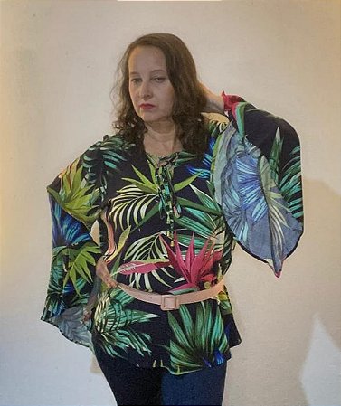 Blusa manga flaire