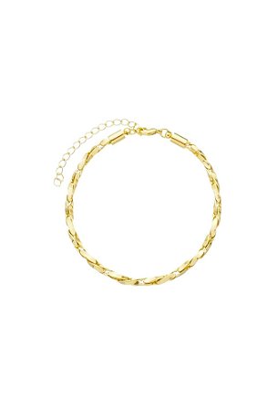 Pulseira Trançada Moderna Ouro