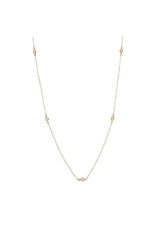 Colar Longo Pontos de Luz Ouro