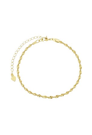 Pulseira de Malha Torcida Ouro
