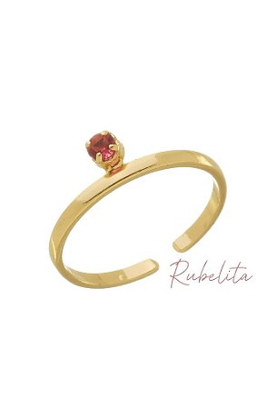 Anel Ajustável Pedra Redonda