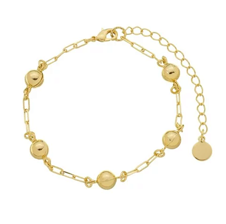 Pulseira de Bolinhas Ouro
