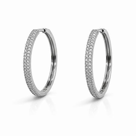 Argola Grande Cravejada