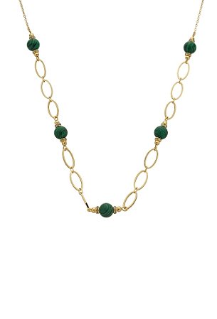 Colar de Elos com Pedra Natural