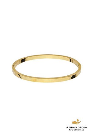 Bracelete 4mm Aço Dourado