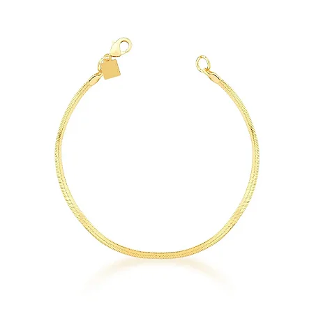 Pulseira em Malha Laminada Ouro