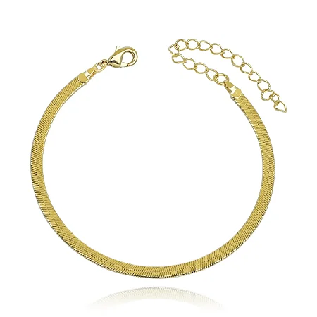 Pulseira Malha Serpente 3mm Ouro