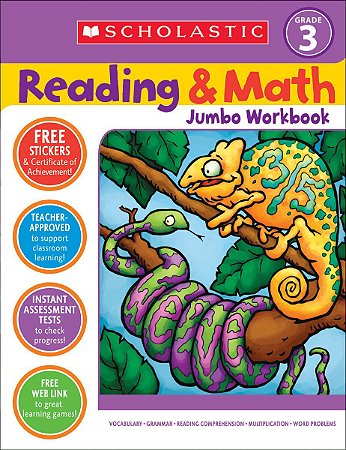 reading & math jumbo workbook grade 3