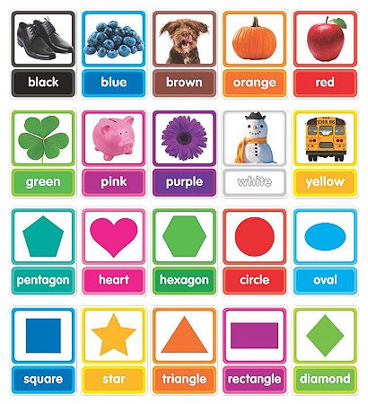 colors and shapes in photos bulletin board