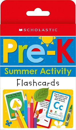 pre-k summer activity flashcards