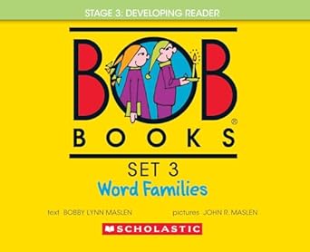 bob books set 3 word families (stage 3) hardcover bind-up