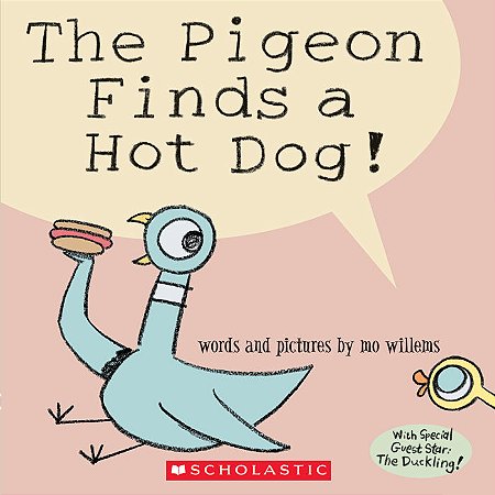 the pigeon finds a hot dog