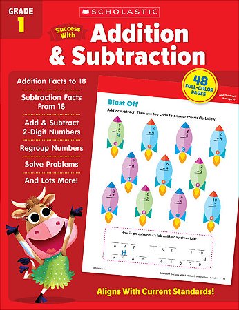 Success With Addition & Subtraction: Grade 1 Workbook