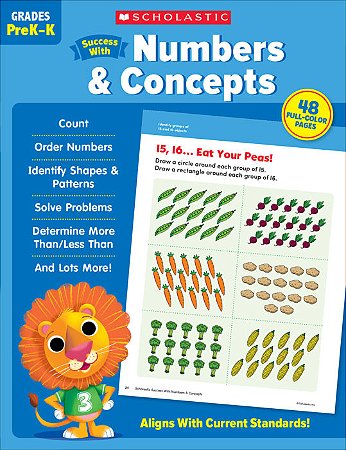 Success With Numbers e Concepts Grades PreK-K Workbook