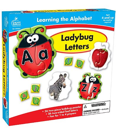 LADYBUG LETTERS - LEARNING THE ALPHABET PUZZLES